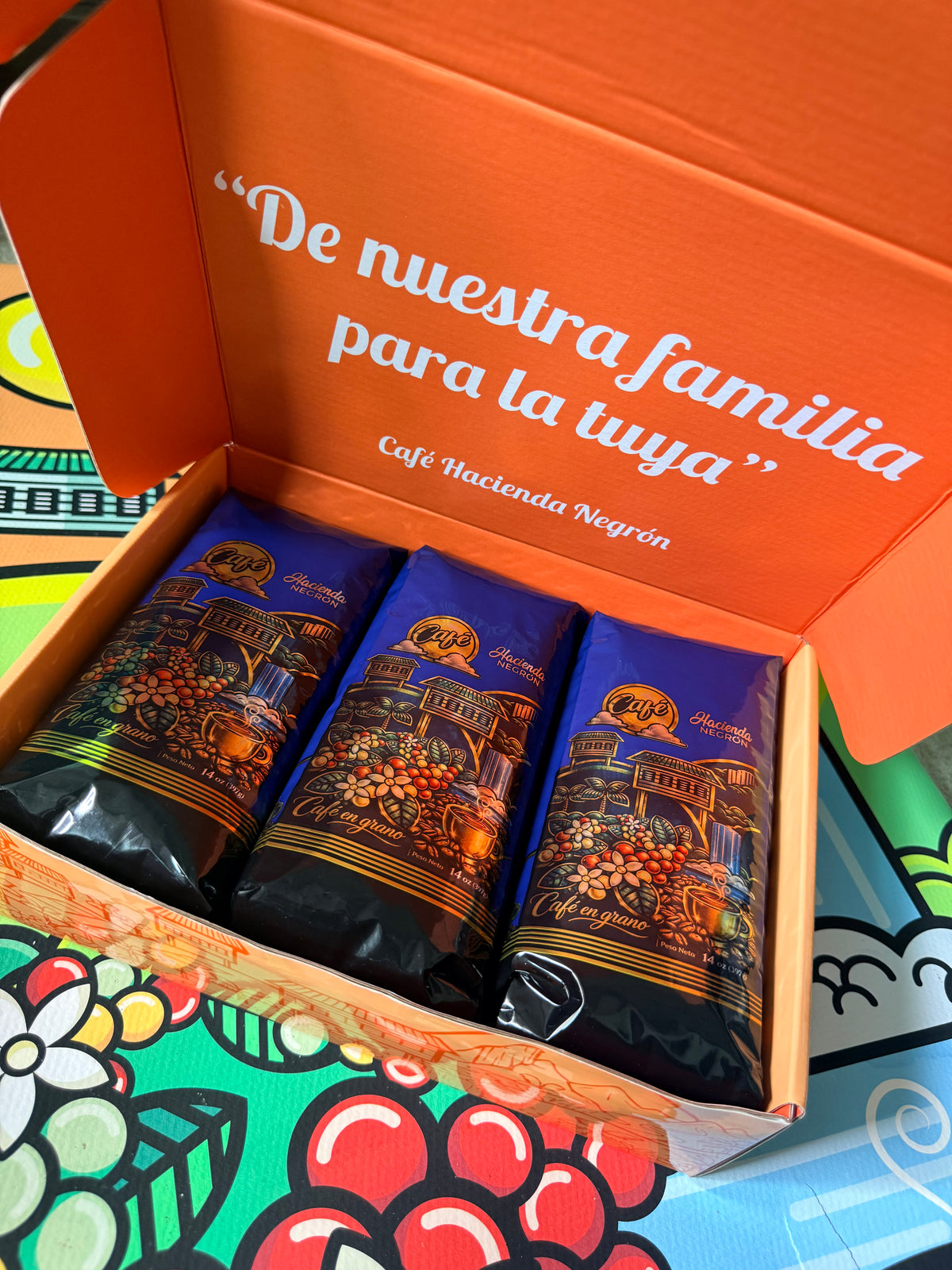 La cajita de Café Hacienda Negrón
