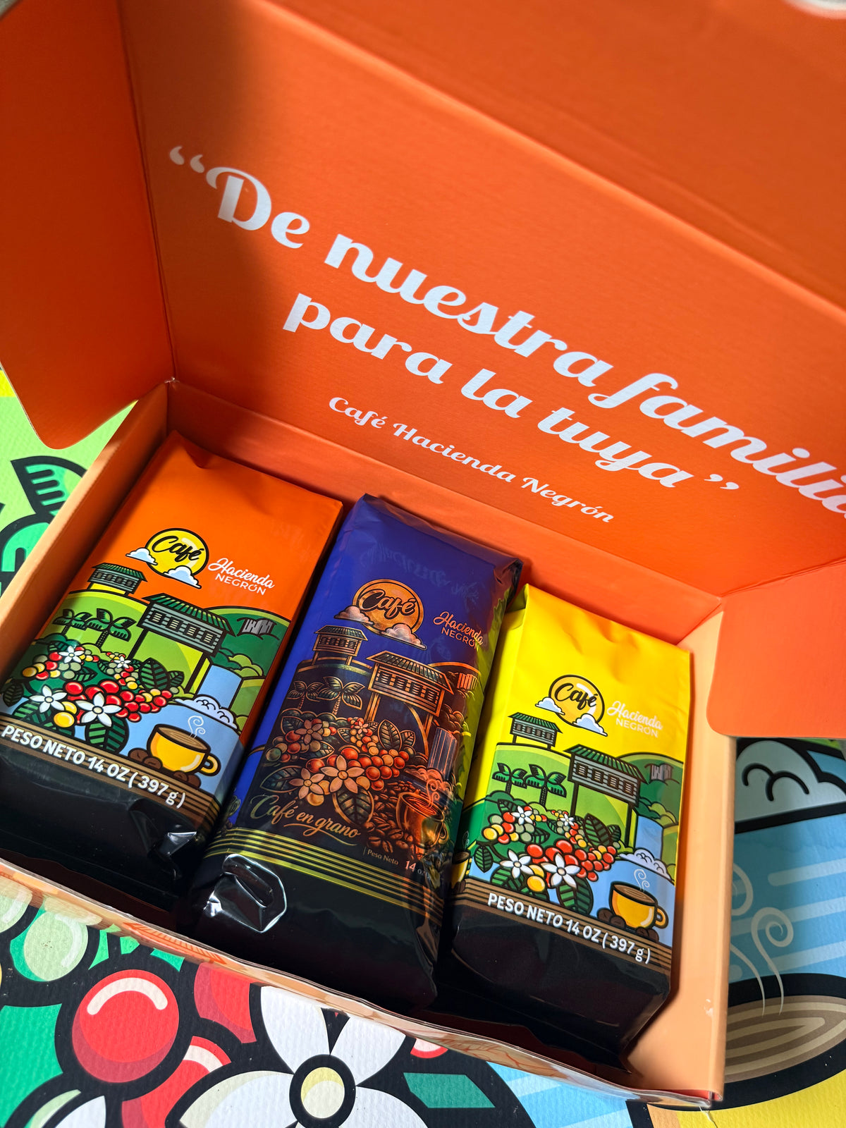 La cajita de Café Hacienda Negrón